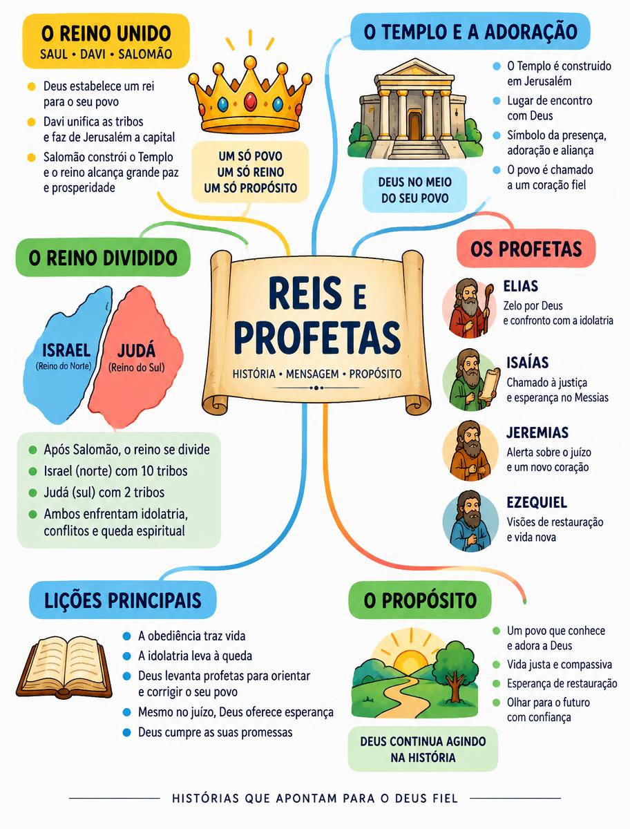 Mapa mental de reis e profetas